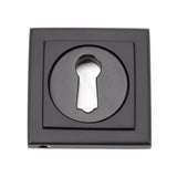 From The Anvil - Aged Bronze Round Escutcheon (Square) | Sku. 46116 | Trade Door Handles.