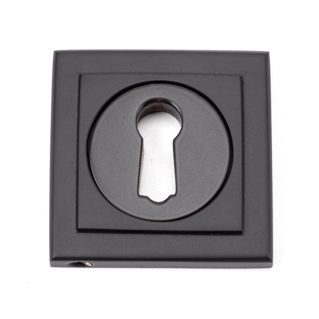 From The Anvil - Aged Bronze Round Escutcheon (Square) | Sku. 46116 | Trade Door Handles.