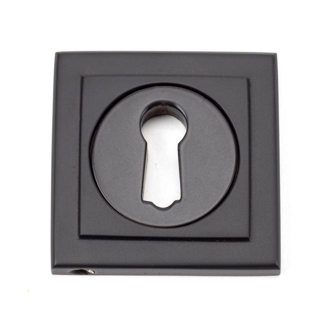From The Anvil - Aged Bronze Round Escutcheon (Square) | Sku. 46116 | Trade Door Handles.