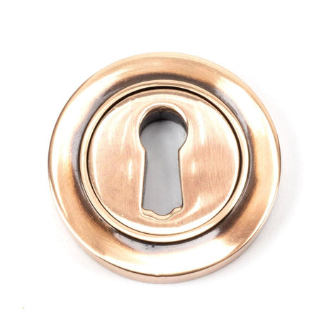 From The Anvil - Polished Bronze Round Escutcheon (Plain) | Sku. 46117 | Trade Door Handles.