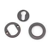 From The Anvil - Aged Bronze Round Euro Escutcheon (Plain) | Sku. 46121 | Trade Door Handles.