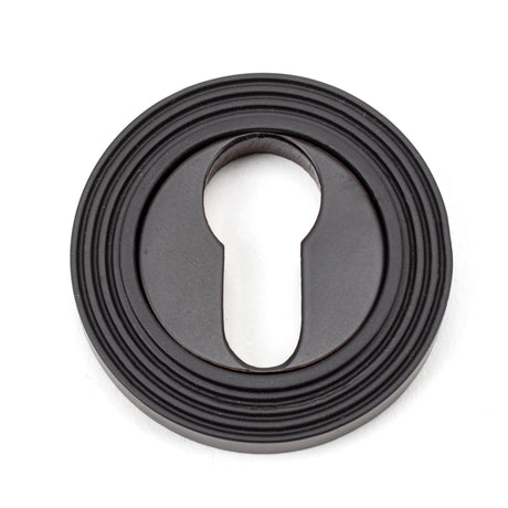 From The Anvil - Aged Bronze Round Euro Escutcheon (Beehive) | Sku. 46123 | Trade Door Handles.