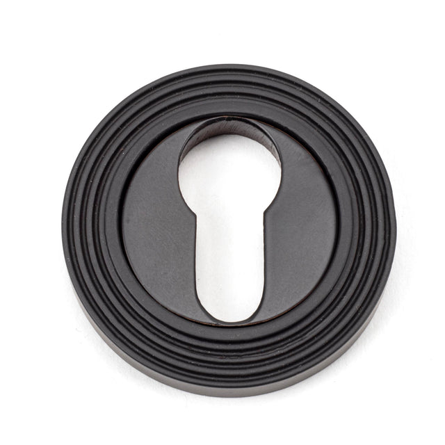 From The Anvil - Aged Bronze Round Euro Escutcheon (Beehive) | Sku. 46123 | Trade Door Handles.