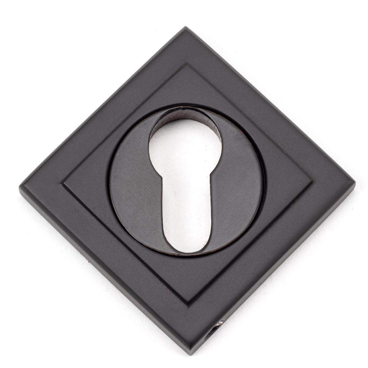 From The Anvil - Aged Bronze Round Euro Escutcheon (Square) | Sku. 46124 | Trade Door Handles.