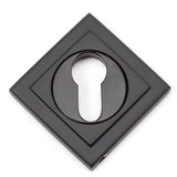 From The Anvil - Aged Bronze Round Euro Escutcheon (Square) | Sku. 46124 | Trade Door Handles.