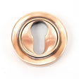 From The Anvil - Polished Bronze Round Euro Escutcheon (Plain) | Sku. 46125 | Trade Door Handles.