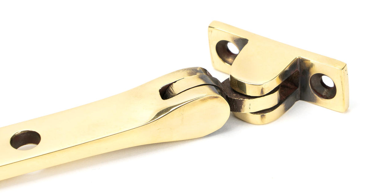 From The Anvil - Aged Brass 8" Hammered Newbury Stay | Sku. 46144 | Trade Door Handles.