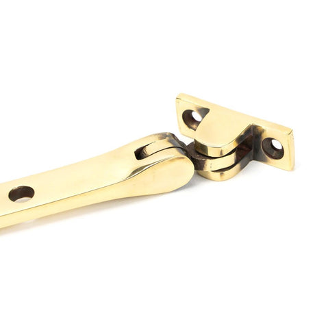 From The Anvil - Aged Brass 8" Hammered Newbury Stay | Sku. 46144 | Trade Door Handles.
