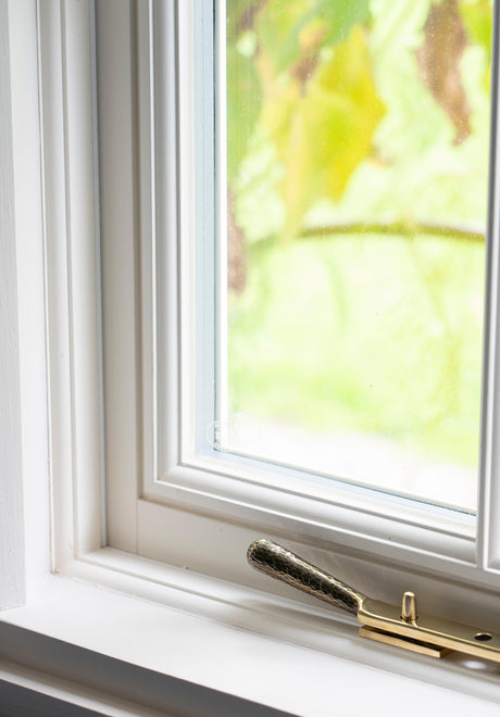 From The Anvil - Aged Brass 8" Hammered Newbury Stay | Sku. 46144 | Trade Door Handles.