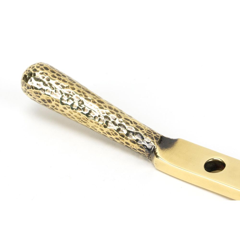 From The Anvil - Aged Brass 10" Hammered Newbury Stay | Sku. 46145 | Trade Door Handles.
