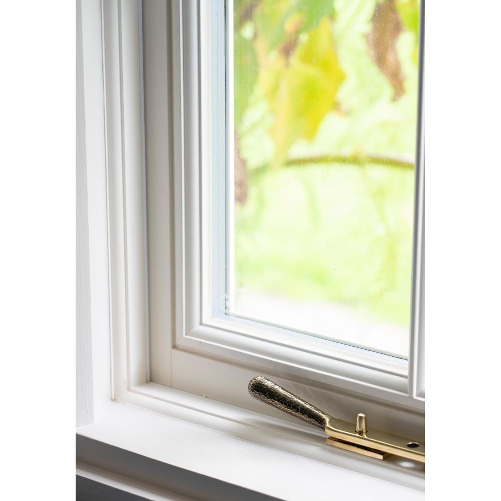 From The Anvil - Aged Brass 10" Hammered Newbury Stay | Sku. 46145 | Trade Door Handles.