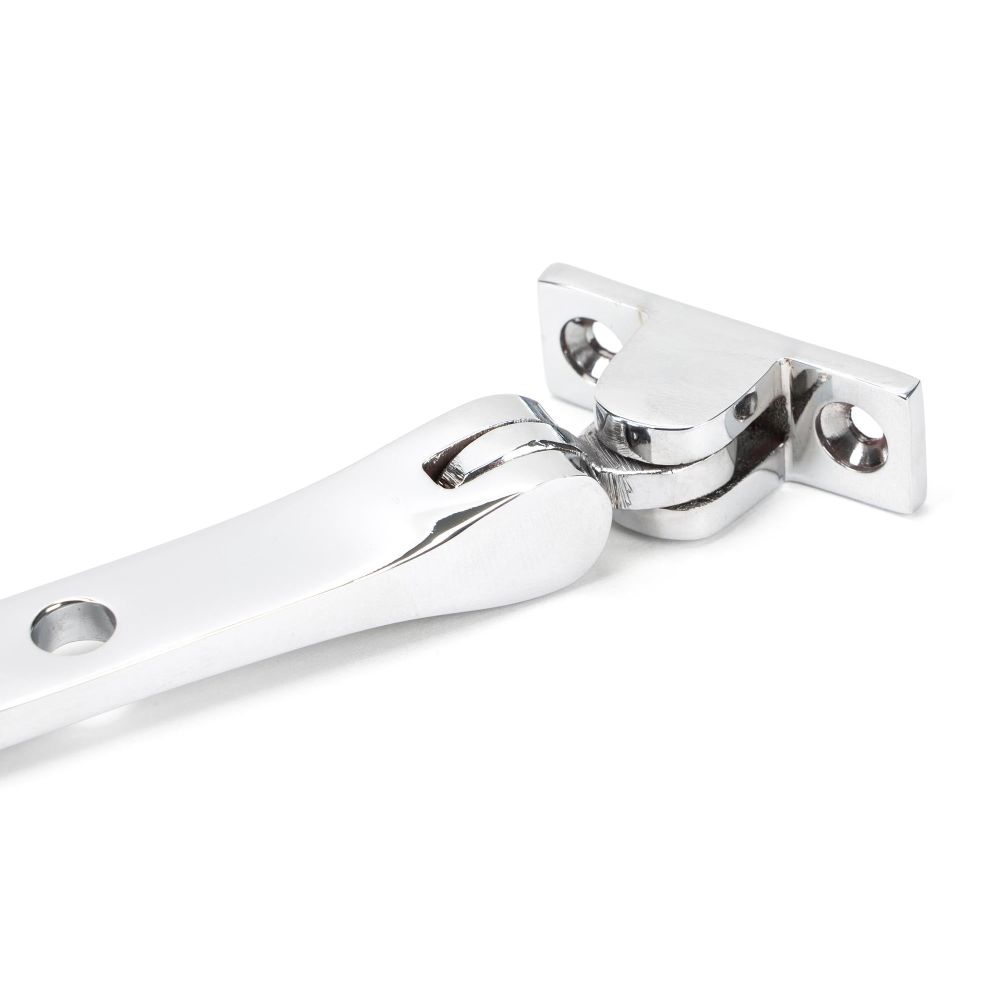 From The Anvil - Polished Chrome 8" Hammered Newbury Stay | Sku. 46147 | Trade Door Handles.