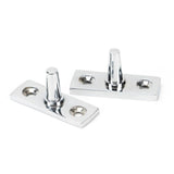 From The Anvil - Polished Chrome 8" Hammered Newbury Stay | Sku. 46147 | Trade Door Handles.