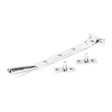 From The Anvil - Polished Chrome 8" Hammered Newbury Stay | Sku. 46147 | Trade Door Handles.