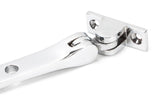 From The Anvil - Polished Chrome 12" Hammered Newbury Stay | Sku. 46149 | Trade Door Handles.