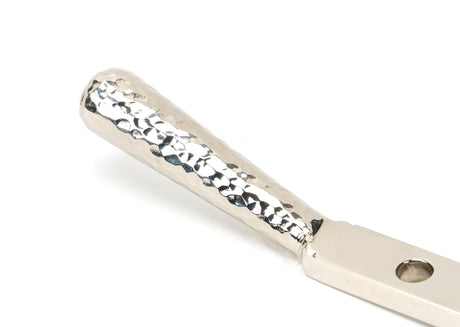 From The Anvil - Polished Nickel 12" Hammered Newbury Stay | Sku. 46152 | Trade Door Handles.