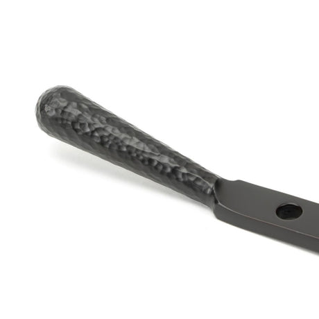 From The Anvil - Aged Bronze 8" Hammered Newbury Stay | Sku. 46153 | Trade Door Handles.