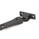 From The Anvil - Aged Bronze 8" Hammered Newbury Stay | Sku. 46153 | Trade Door Handles.