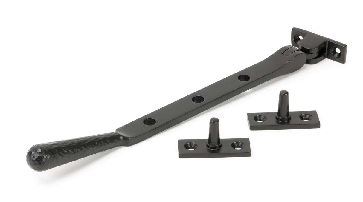 From The Anvil - Aged Bronze 8" Hammered Newbury Stay | Sku. 46153 | Trade Door Handles.