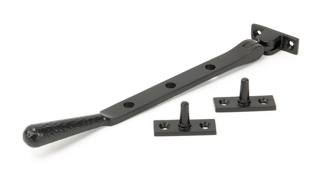 From The Anvil - Aged Bronze 8" Hammered Newbury Stay | Sku. 46153 | Trade Door Handles.