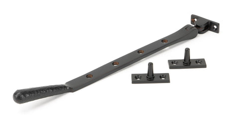 From The Anvil - Aged Bronze 10" Hammered Newbury Stay | Sku. 46154 | Trade Door Handles.