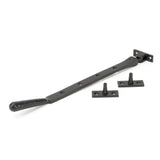 From The Anvil - Aged Bronze 10" Hammered Newbury Stay | Sku. 46154 | Trade Door Handles.