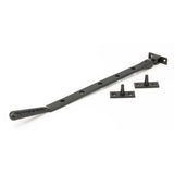 From The Anvil - Aged Bronze 12" Hammered Newbury Stay | Sku. 46155 | Trade Door Handles.