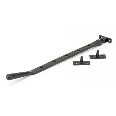 From The Anvil - Aged Bronze 12" Hammered Newbury Stay | Sku. 46155 | Trade Door Handles.