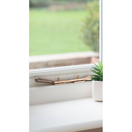 From The Anvil - Polished Bronze 8" Hammered Newbury Stay | Sku. 46156 | Trade Door Handles.