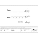From The Anvil - Black 10" Brompton Stay | Sku. 46183 | Trade Door Handles.