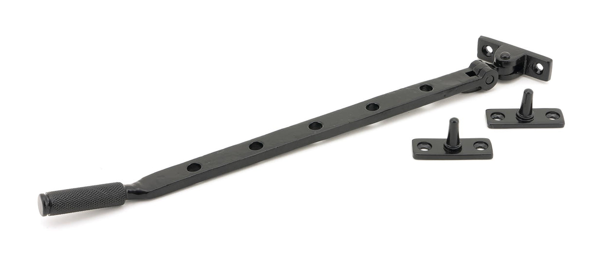 From The Anvil - Black 12" Brompton Stay | Sku. 46184 | Trade Door Handles.