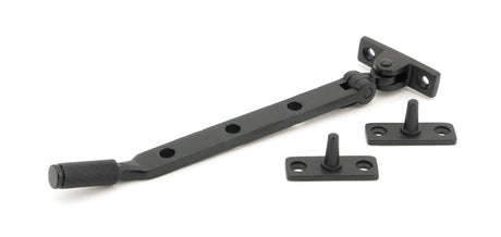 From The Anvil - Matt Black 8" Brompton Stay | Sku. 46185 | Trade Door Handles.