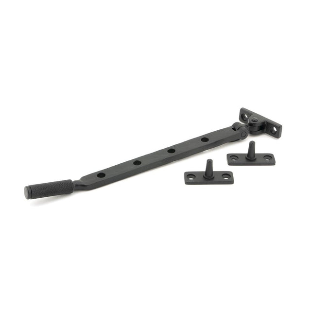 From The Anvil - Matt Black 10" Brompton Stay | Sku. 46186 | Trade Door Handles.