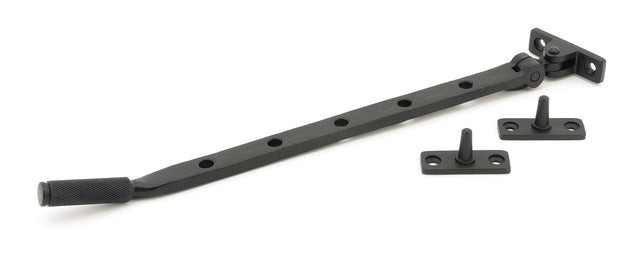From The Anvil - Matt Black 12" Brompton Stay | Sku. 46187 | Trade Door Handles.