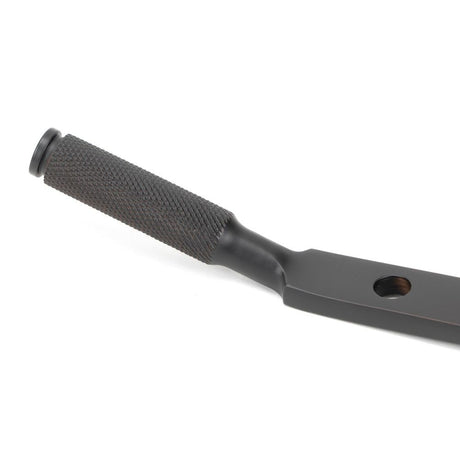 From The Anvil - Aged Bronze 10" Brompton Stay | Sku. 46192 | Trade Door Handles.