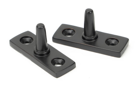 From The Anvil - Aged Bronze 10" Brompton Stay | Sku. 46192 | Trade Door Handles.