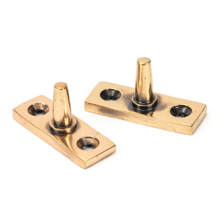 From The Anvil - Polished Bronze 10" Brompton Stay | Sku. 46195 | Trade Door Handles.