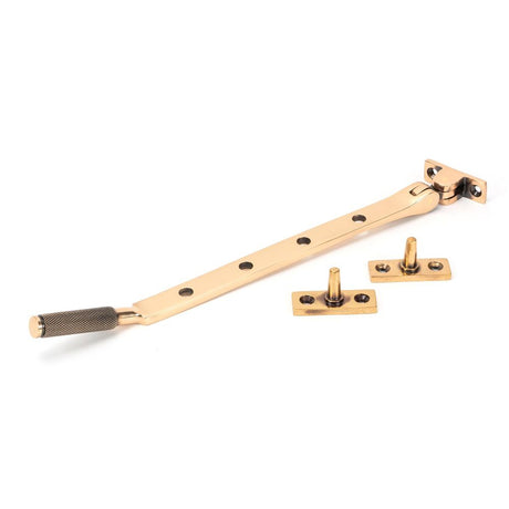 From The Anvil - Polished Bronze 10" Brompton Stay | Sku. 46195 | Trade Door Handles.