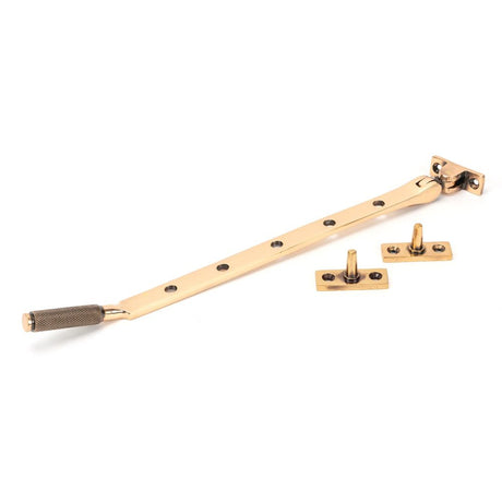 From The Anvil - Polished Bronze 12" Brompton Stay | Sku. 46196 | Trade Door Handles.