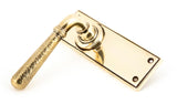 From The Anvil - Aged Brass Hammered Newbury Lever Latch Set | Sku. 46210 | Trade Door Handles.