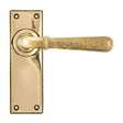 From The Anvil - Aged Brass Hammered Newbury Lever Latch Set | Sku. 46210 | Trade Door Handles.