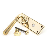 From The Anvil - Aged Brass Hammered Newbury Lever Bathroom Set | Sku. 46211 | Trade Door Handles.