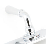 From The Anvil - Polished Chrome Hammered Newbury Lever Lock Set | Sku. 46213 | Trade Door Handles.