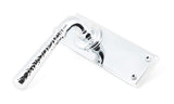 From The Anvil - Polished Chrome Hammered Newbury Lever Latch Set | Sku. 46214 | Trade Door Handles.