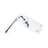 From The Anvil - Polished Chrome Hammered Newbury Lever Latch Set | Sku. 46214 | Trade Door Handles.