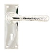 From The Anvil - Polished Nickel Hammered Newbury Lever Lock Set | Sku. 46217 | Trade Door Handles.