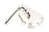 From The Anvil - Polished Nickel Hammered Newbury Lever Bathroom Set | Sku. 46219 | Trade Door Handles.