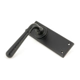 From The Anvil - Aged Bronze Hammered Newbury Lever Latch Set | Sku. 46222 | Trade Door Handles.