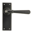 From The Anvil - Aged Bronze Hammered Newbury Lever Latch Set | Sku. 46222 | Trade Door Handles.