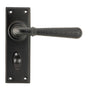 From The Anvil - Aged Bronze Hammered Newbury Lever Bathroom Set | Sku. 46223 | Trade Door Handles.